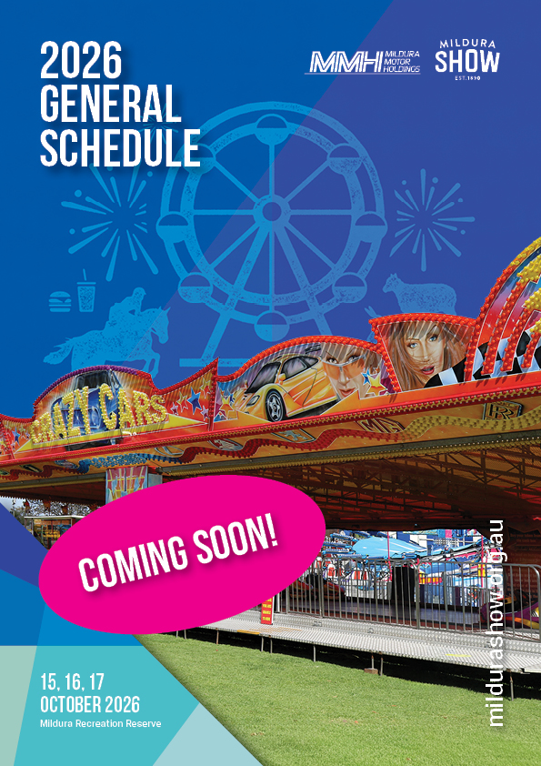 Mildura Show Junior Schedule